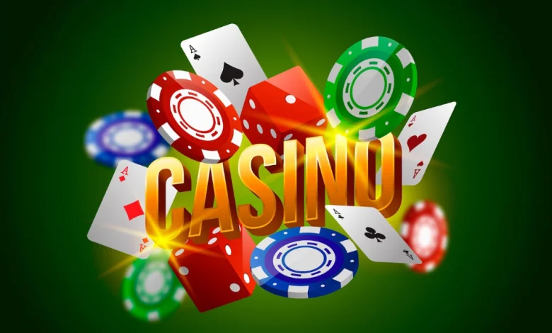 a casino chips and cards